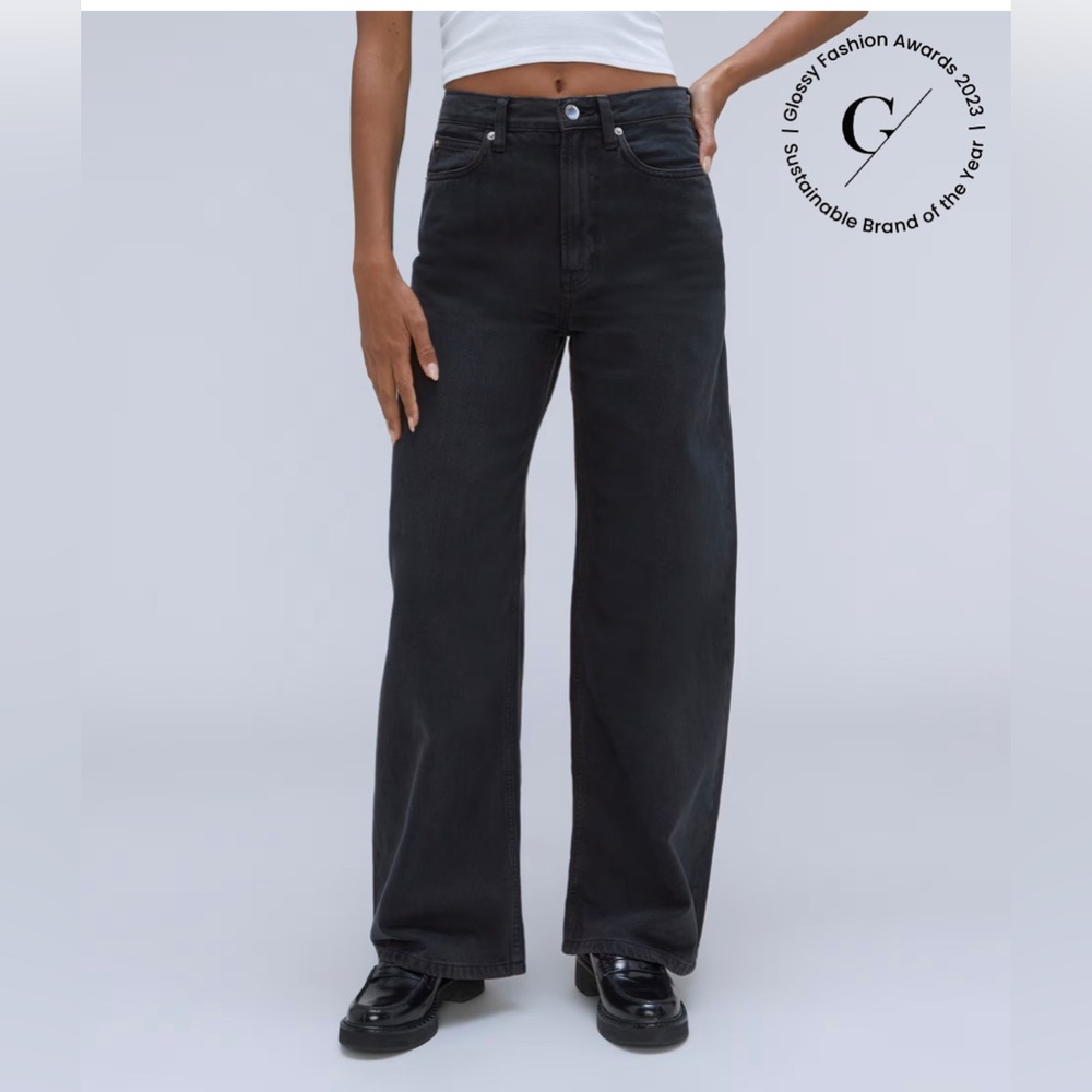 Everlane Baggy Jean, 28, ink wash, like new!